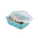 MELII SKLENĚNÁ NÁDOBA NA OBĚD SE SILIKONOVÝM POUZDREM 740 ML - MODRÁ - KRABIČKY NA SVAČINU - KRMENÍ
