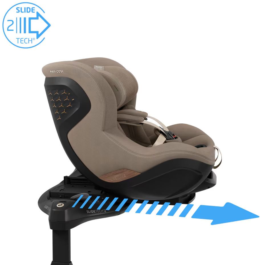 Maxi-Cosi Mica Slide Pro - technologie SlideTech 2 s vysunutím 27 cm