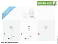 Hřiště Jungle Farm s modulem MiniMarket - kompletní sestava včetně skluzavky