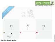 Hřiště Jungle Villa s modulem MiniMarket - kompletní sestava včetně skluzavky