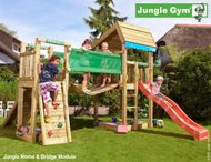Hřiště Jungle Home s modulem Bridge - kompletní sestava včetně skluzavky