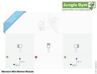 Hřiště Jungle Mansion s modulem Mini Market - kompletní sestava včetně skluzavky