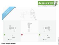 Hřiště Jungle Cubby s modulem Bridge - kompletní sestava včetně skluzavky