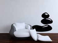 Levné samolepky na zeď - Oblázkový kámen