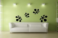 Samolepky do obýváku - Květina Karma
