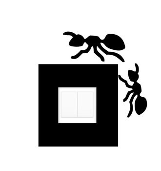 Dekorace na vypínač - Mravenci