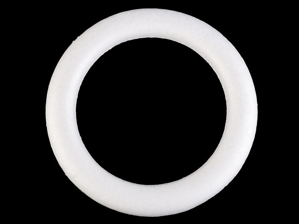 Věnec polystyren Ø24 cm - bílá