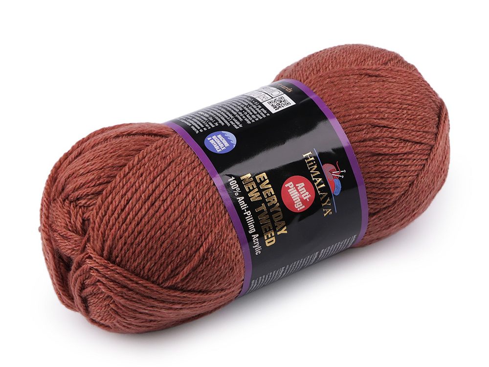 Příze pletací Everyday New Tweed 100 g - 10 (75114) terakota