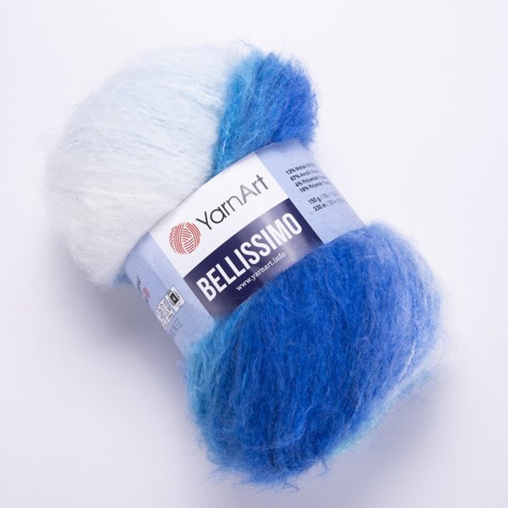 Pletací příze Bellissimo 150 g - 1403 odstíny modré