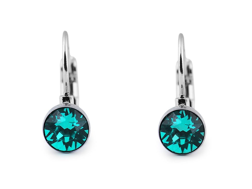 Náušnice se Swarovski Elements - 14 (229) blue zirkon