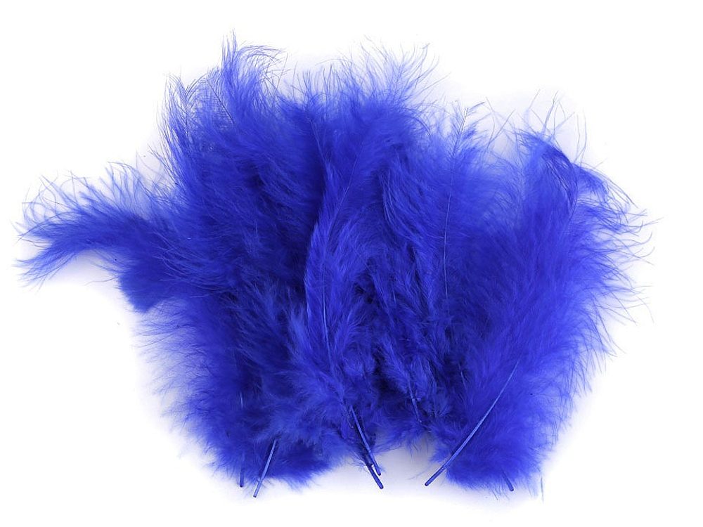 Pštrosí peří délka 9-16 cm - 28 modrá královská světlá