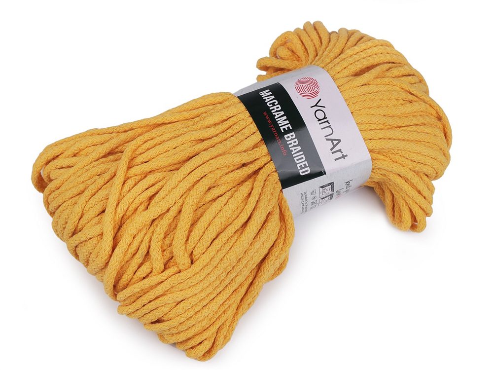 Pletací příze Macrame Braided 250 g - 2 (764) hořčicová