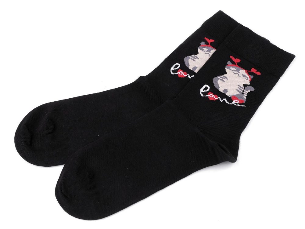 Ponožky barevné, bavlněné Wola - 77 (vel. 42-44) černá