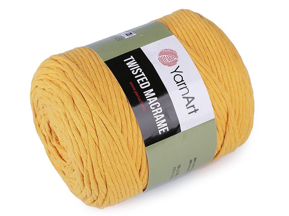 Pletací příze Twisted Macrame 500 g - 3 (764) hořčicová