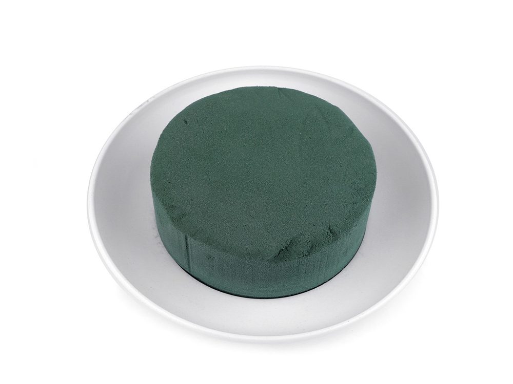 Aranžovací hmota Florex s miskou Ø19 cm - 2 zelená