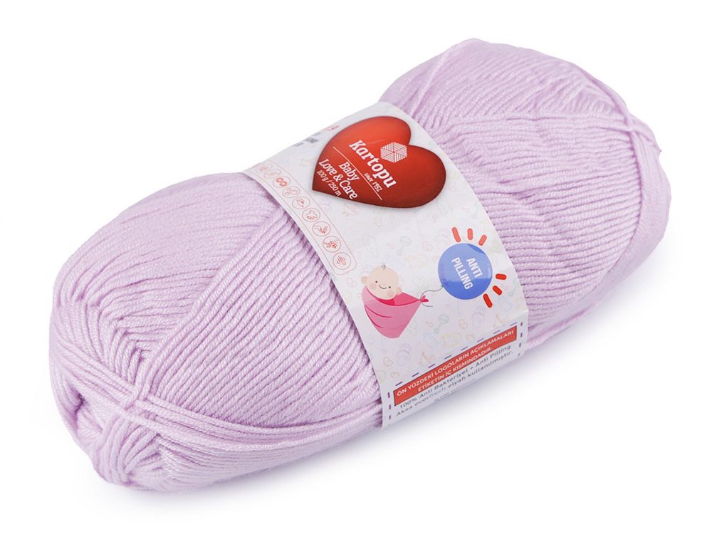 Pletací příze Baby Love a Care 100 g - 26 (706) fialová lila