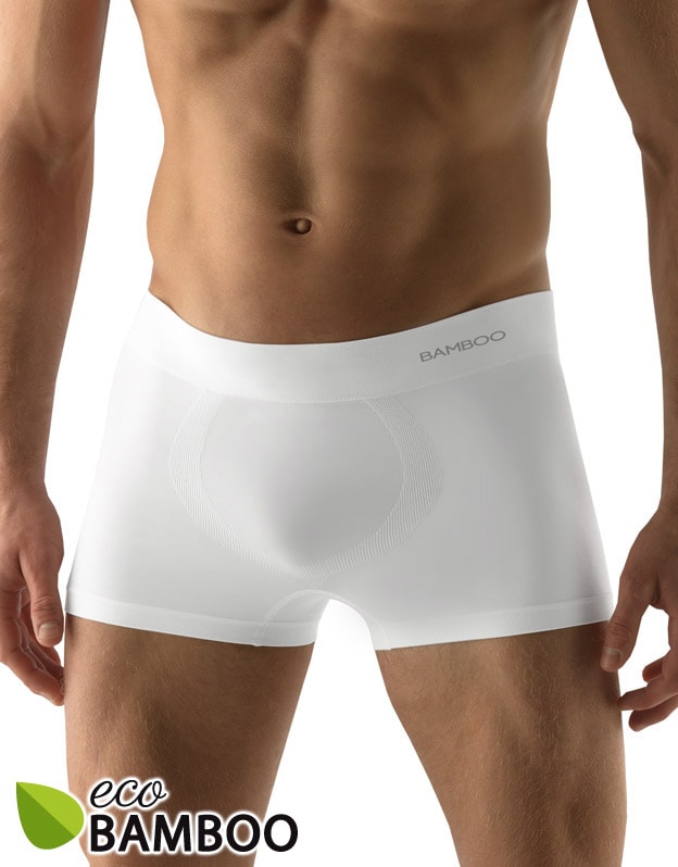 Pánské boxerky s kratší nohavičkou - bílá - L/XL