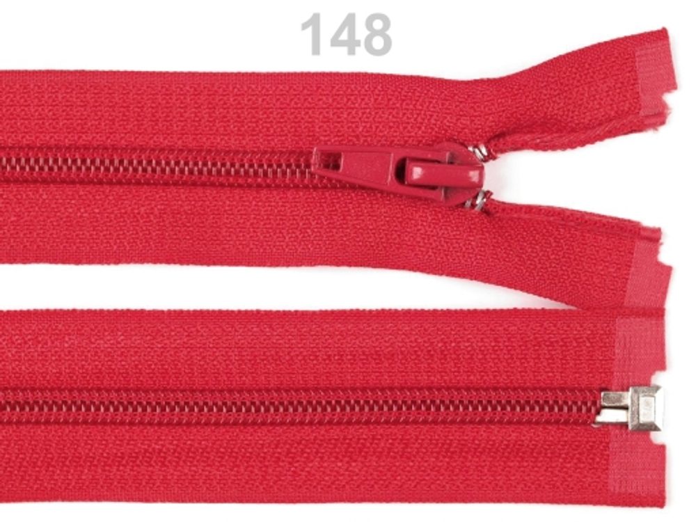 Spirálový zip šíře 5 mm délka 55 cm (bundový) POL - 148 High Risk Red