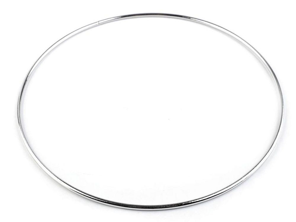 Kovový kruh pro lapač snů Ø20 cm - 1 (20 cm) nikl