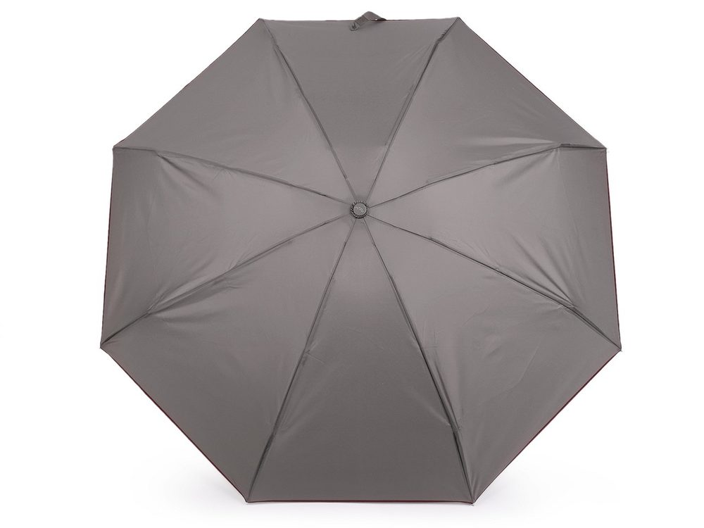 Dámský mini skládací deštník - 3 šedá bordó