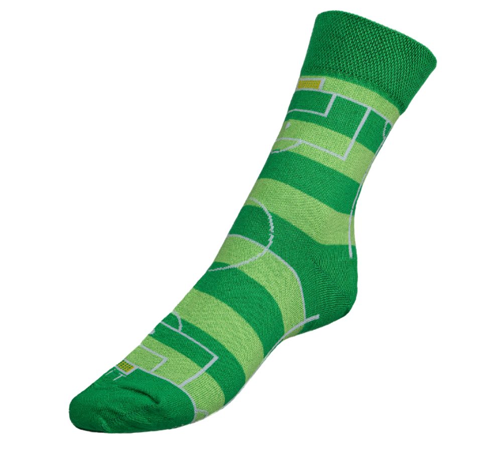Ponožky Fotbal 2 - 39-42 zelená