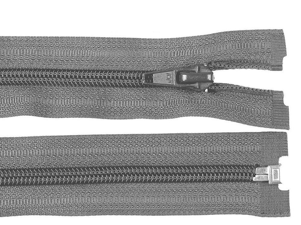 Spirálový zip šíře 5 mm délka 45 cm (bundový) POL - 319 šedá ocelová