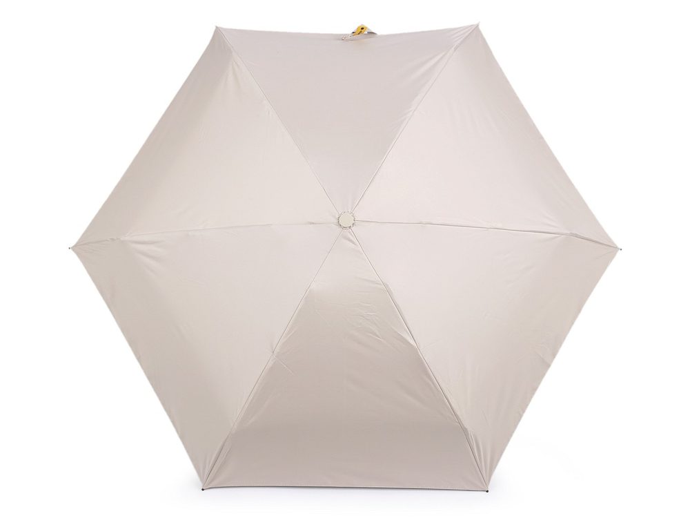 Skládací mini deštník v pouzdře - 5 béžová světlá