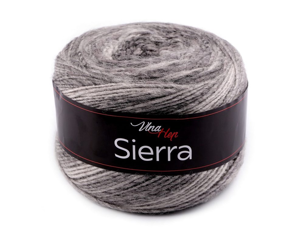 Pletací příze Sierra 150 g - 3 (7206) šedá
