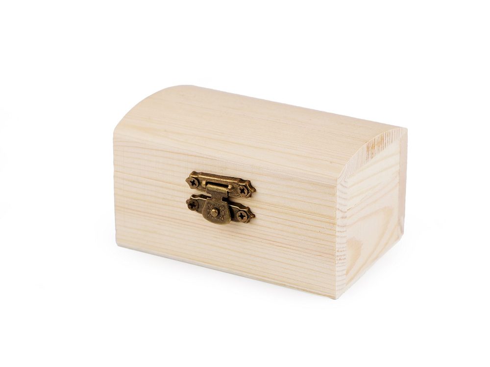 Dřevěná krabička k dozdobení - 1 přírodní