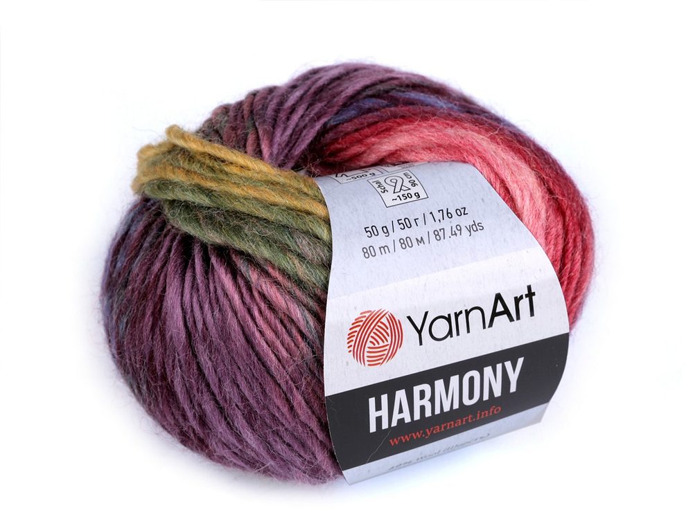 Pletací příze Harmony 50 g - 4 (A-6) fialová