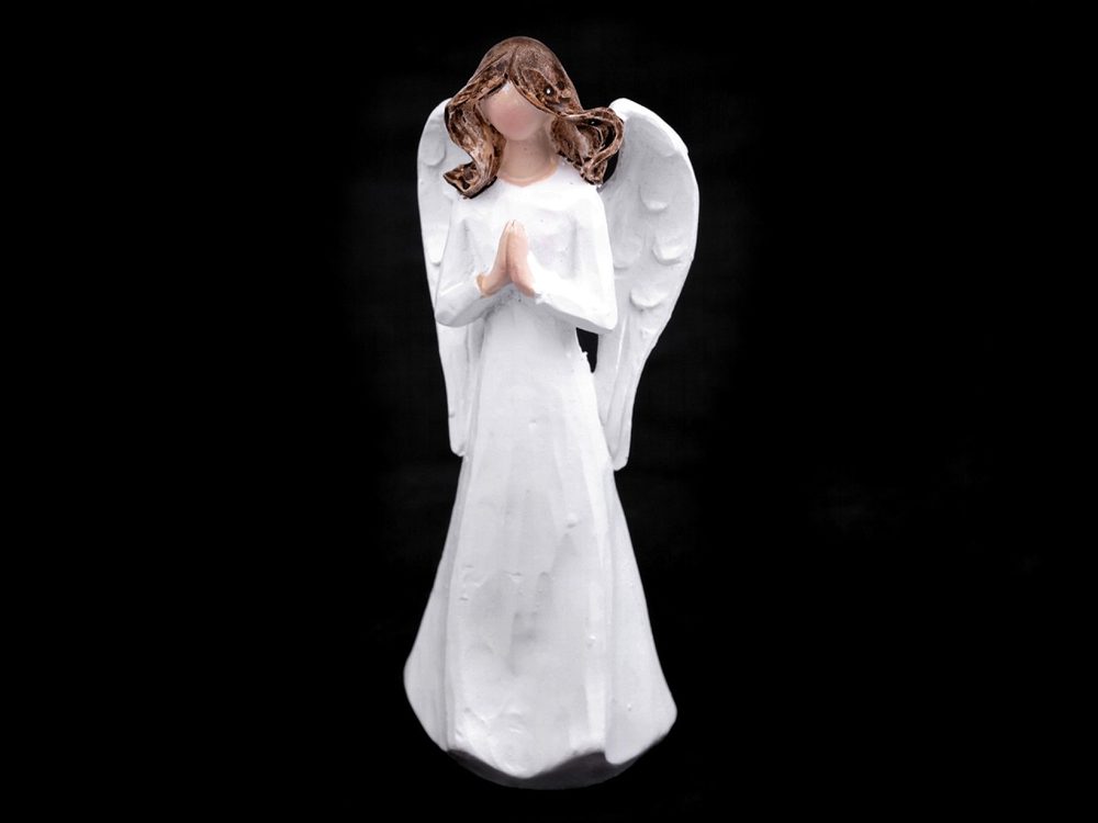 Dekorace anděl - malý - 4 bílá