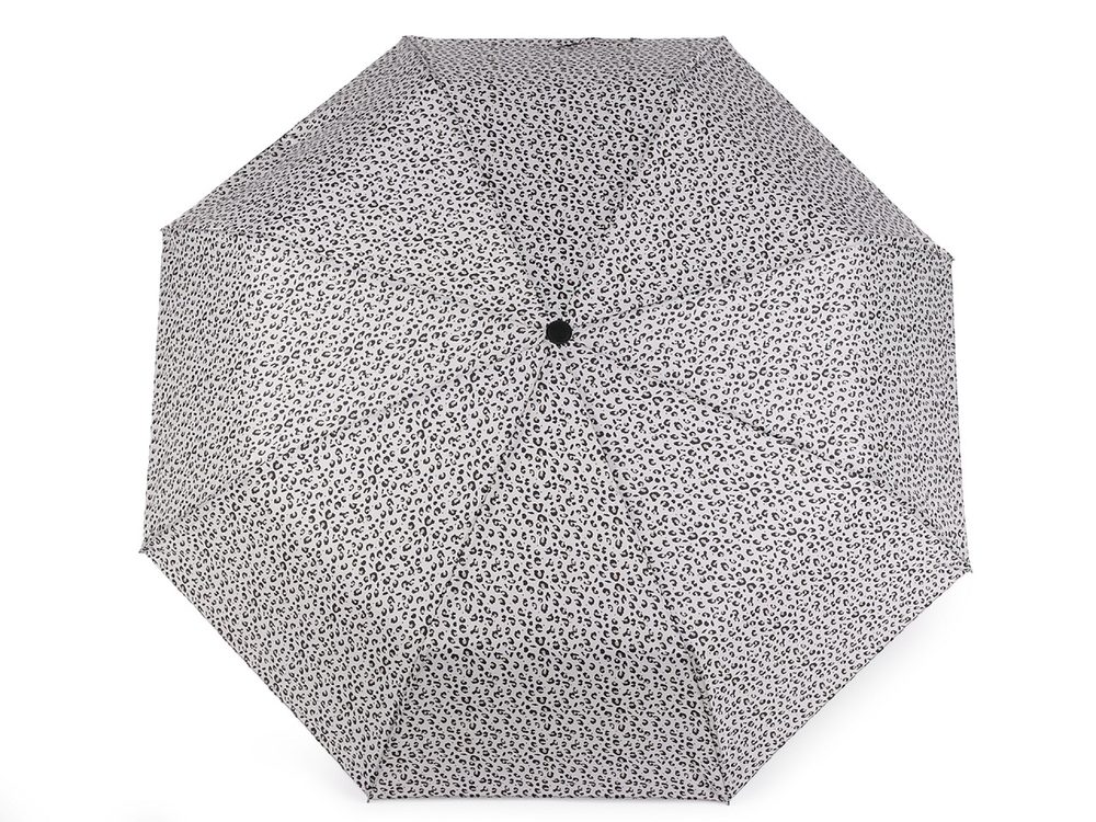Dámský skládací vystřelovací deštník - 2 krémová světlá