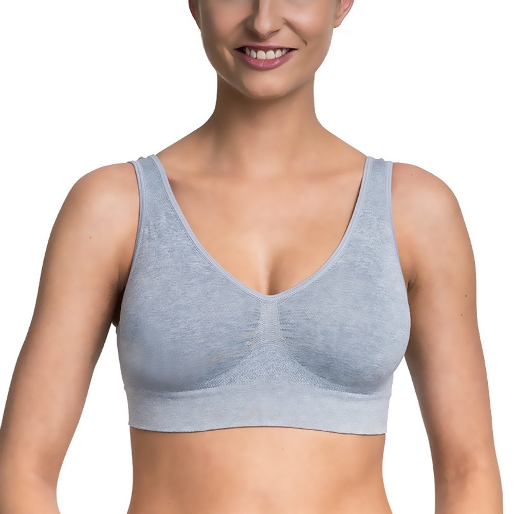 Sportovní top Easy Bra BU815703 - šedá - XL