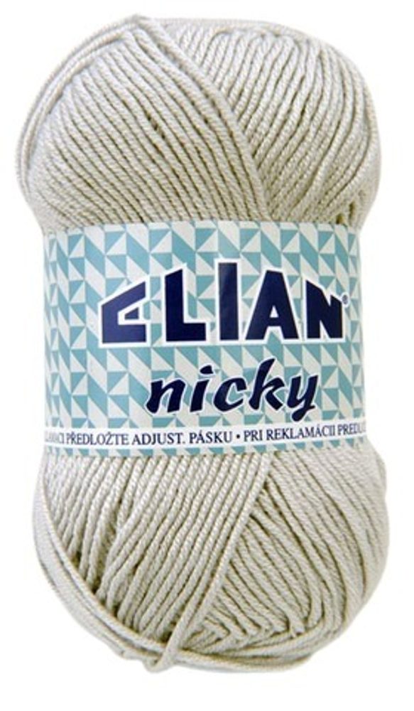 Pletací příze 50 g Elian Nicky - 4194 - šedá