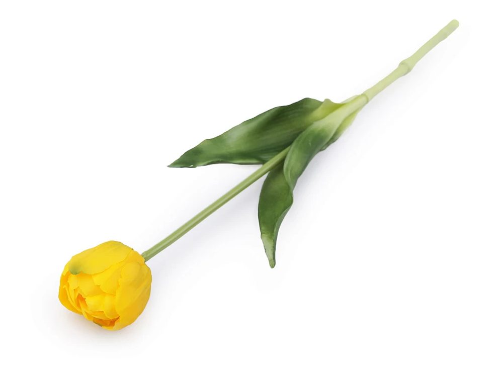 Umělý tulipán - 7 žlutá