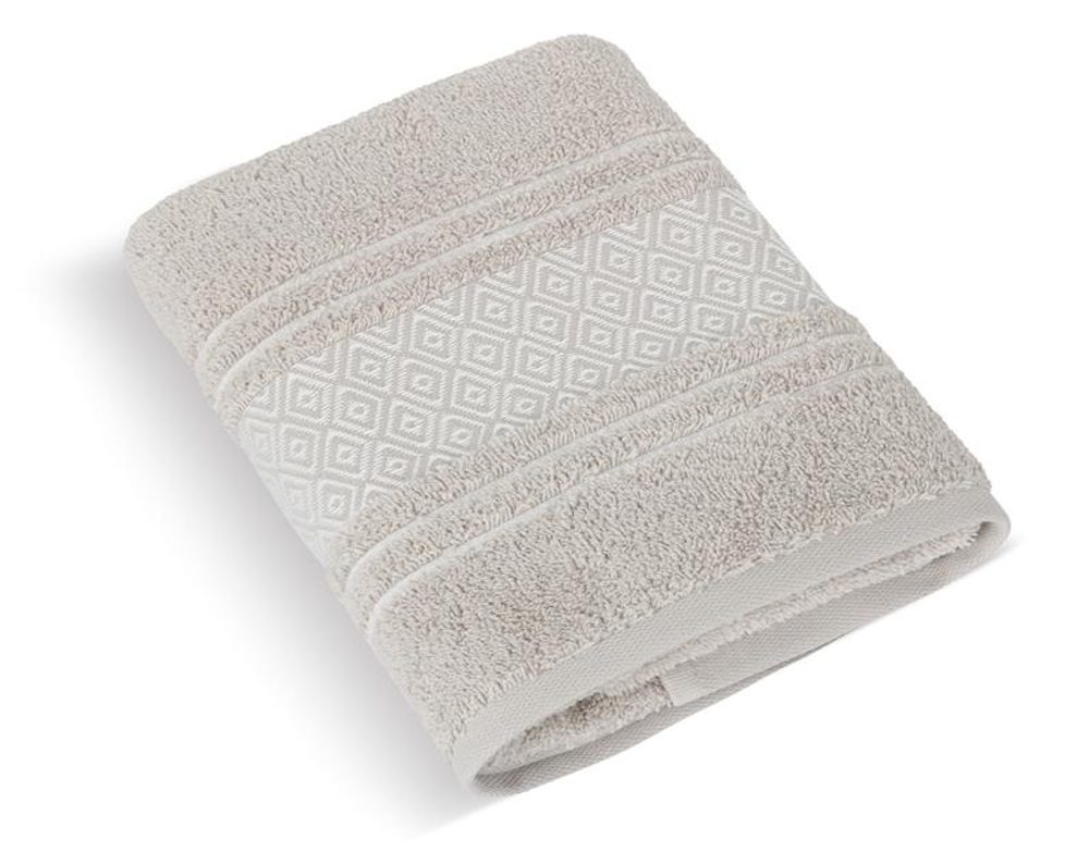 Froté ručník a osuška Mozaika - Ručník 50x100 cm béžová