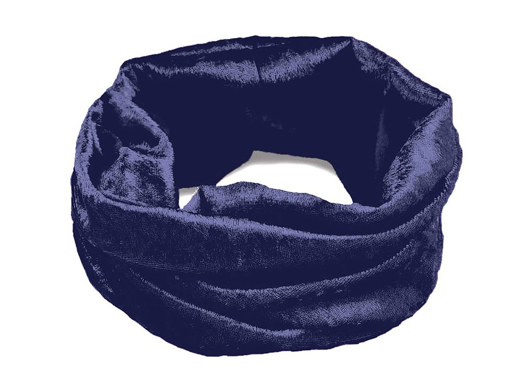 Multifunkční šátek / rouška / nákrčník - 9 modrá tmavá dětská