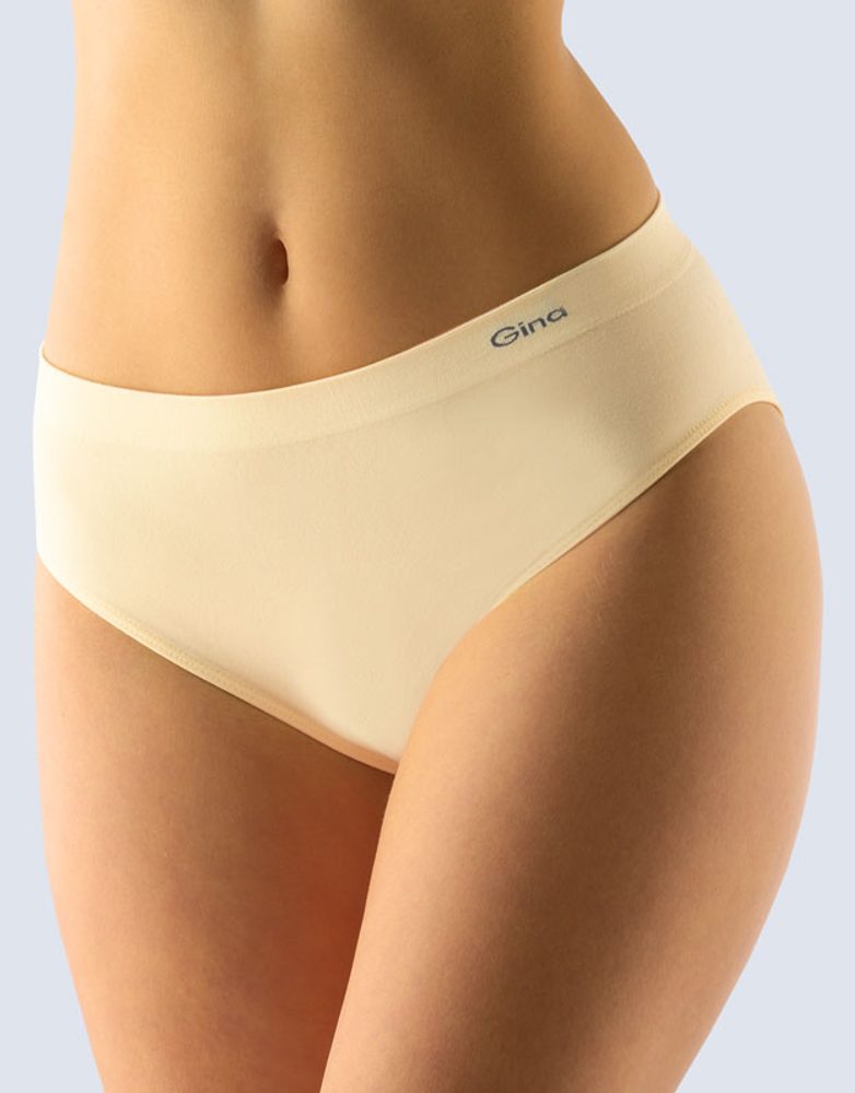 Bezešvé kalhotky MicroBavlna - tělová - L/XL