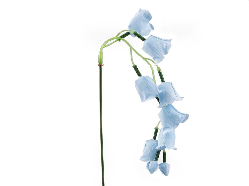 Umělá rostlina zvonek převislý - 3 modrá světlá