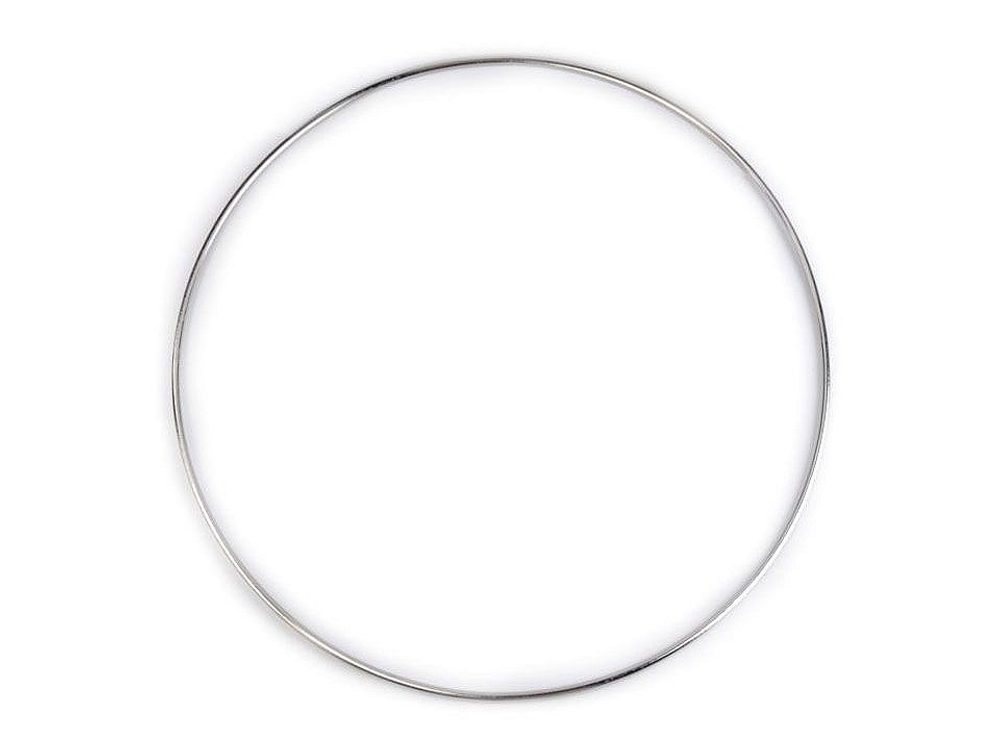 Kovový kruh pro lapač snů Ø25 cm - 1 (25 cm) nikl