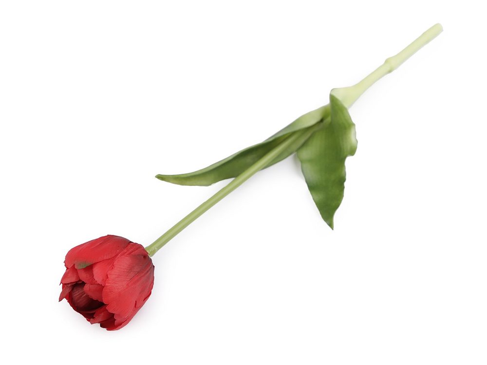 Umělý tulipán - 6 červená
