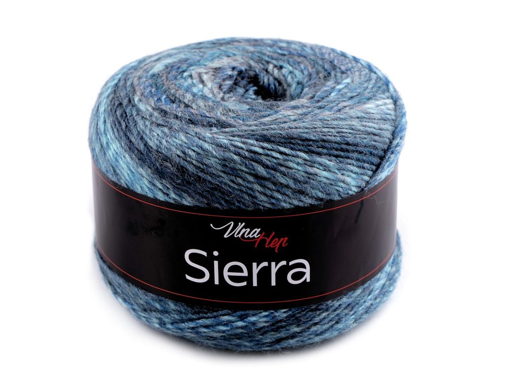 Pletací příze Sierra 150 g - 2 (7203) modrá