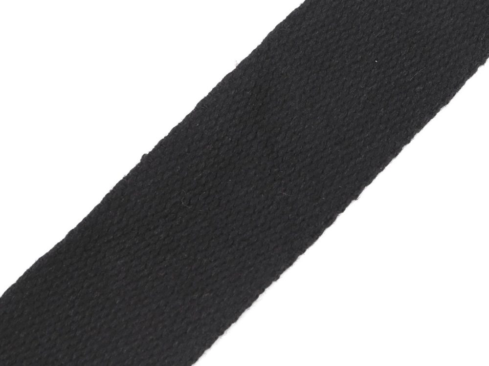 Bavlněný popruh šíře 40 mm METRÁŽ - černá