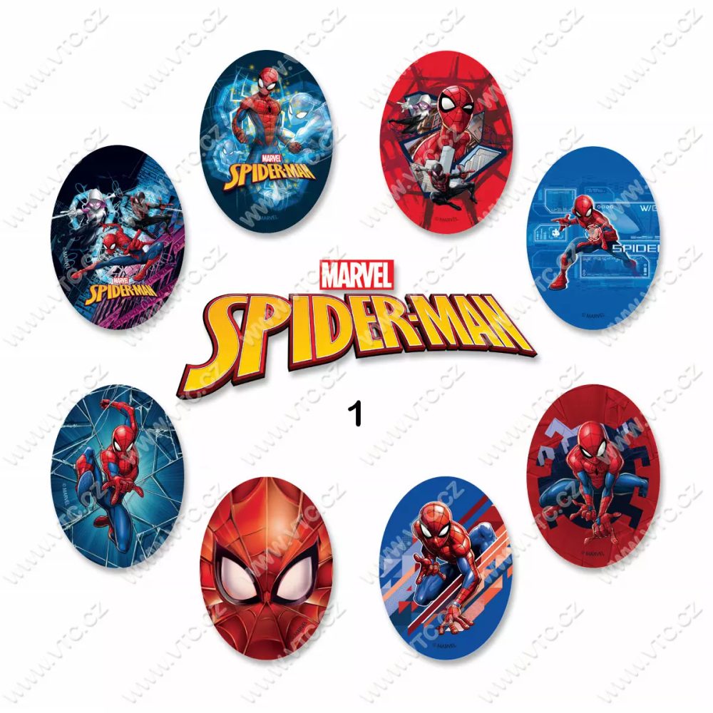 Nažehlovací záplaty Disney 8 kusů - 1 Spiderman
