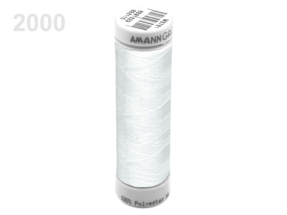 Polyesterové nitě návin 100 m Aspotex 120 Amann 240239 - 2000 White