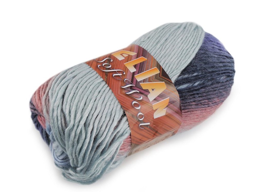 Pletací příze Soft Wool 100 g Elian - 4 (86949) modrá pomněnková