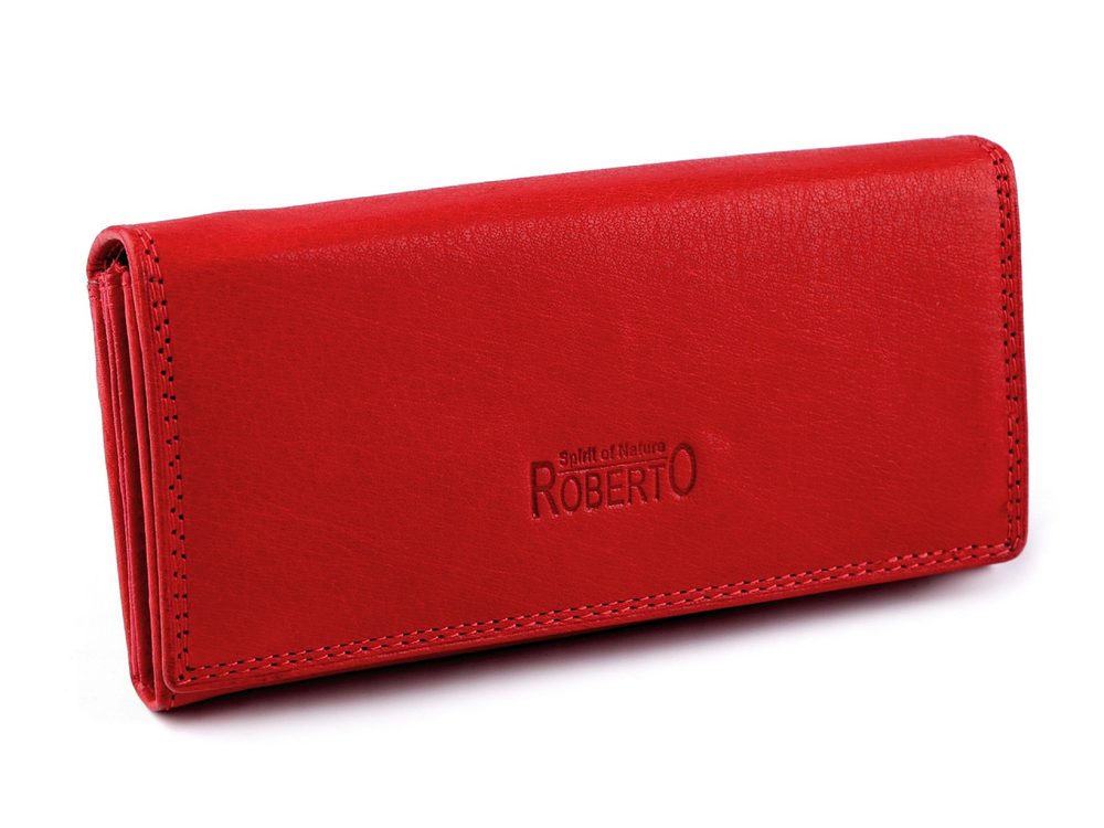 Dámská peněženka kožená - 8 červená