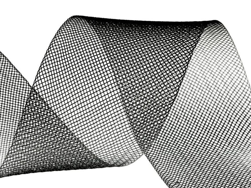 Modistická krinolína na vyztužení šatů a výrobu fascinátorů šíře 4,5 cm návin 20 metrů - 2 (CC16) černá