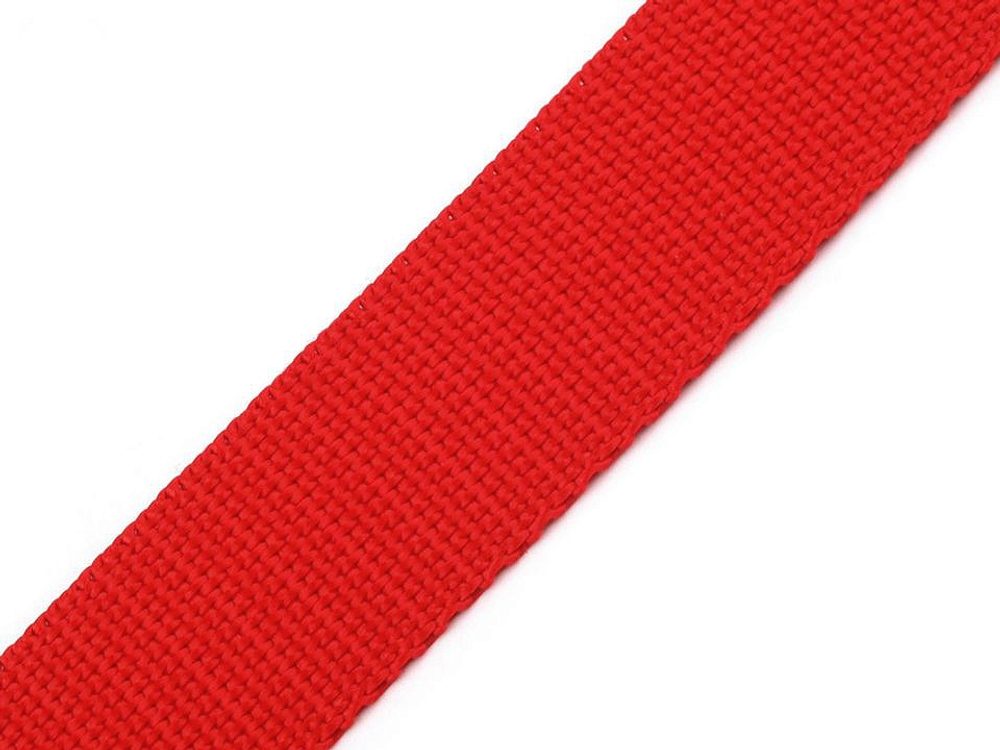 Popruh polypropylénový šíře 20 mm 5 metrů - 30 červená
