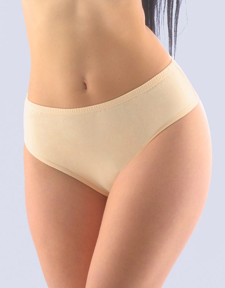 GINA dámské kalhotky klasické, širší bok, šité, jednobarevné 10284P - tělová - 42/44
